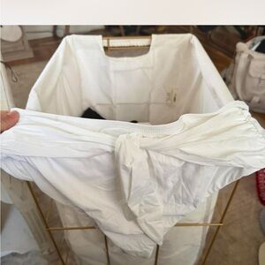 White Bikini Bottom with Knot Detail